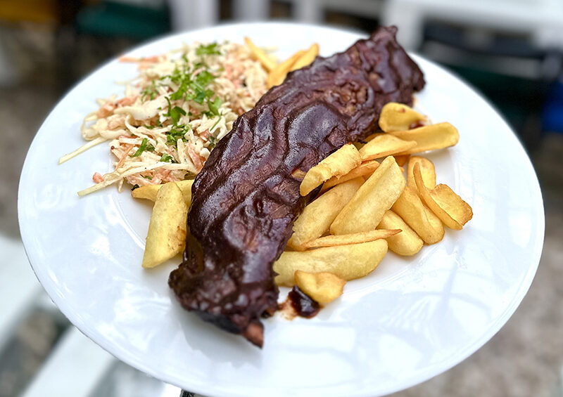 Żeberka BBQ - Restauracja Atmosfera, zamów na dosyta.pl